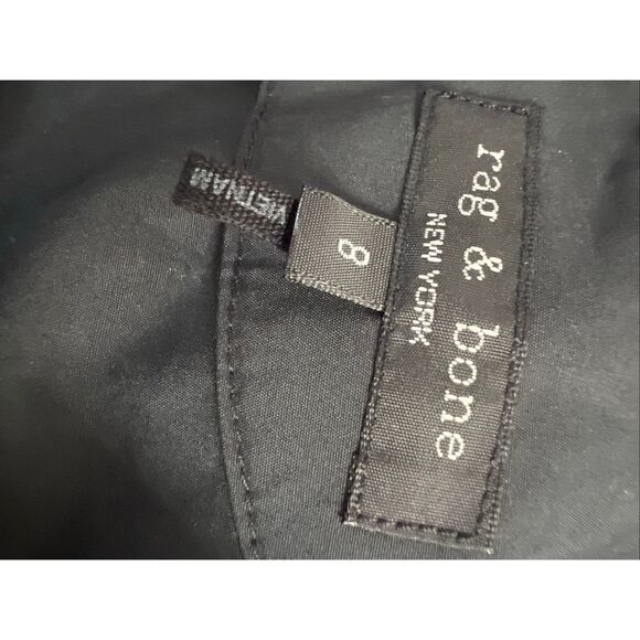 Rag & Bone Women's Black Ines Cotton Poplin Sleeveless Maxi Dress Size 8 NWOT - Picture 13 of 15